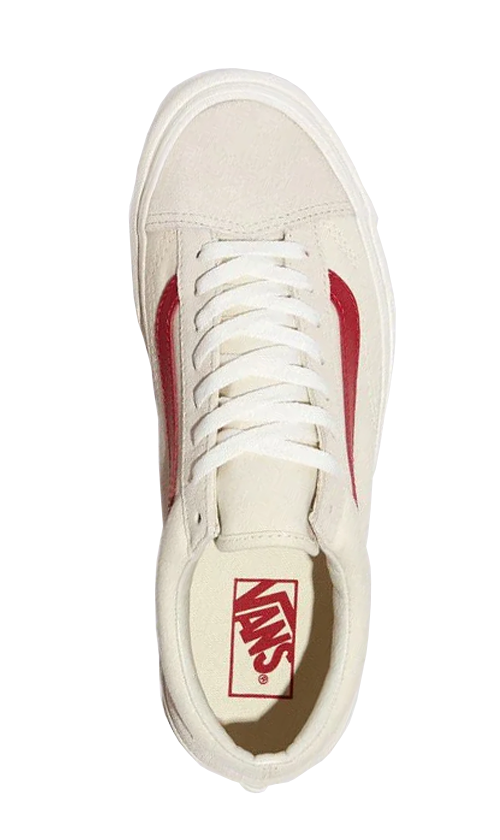 Vans Style 36 Mens Shoes Marshmallow Racing Red