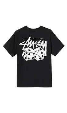 Stussy Pair Of Dice Mens T-Shirt Black