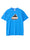 SLANTED SS TEE BRIGHT BLUE - XLARGE