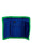 Rusty Hi Vis Tri Fold Wallet Royal Blue Skate Connection