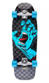 Santa Cruz Screaming Hand Check Surf Skate Cruiser Black 30.2in