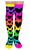 Madmia Knee High Socks Sunset with Rainbow Hearts and Black Tassels - Skate Connection 