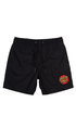 Santa Cruz Classic Dot Cruzier Youth Beach Shorts Black