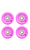 Moxi Cosmo Glow Wheels Purple Haze Pk4